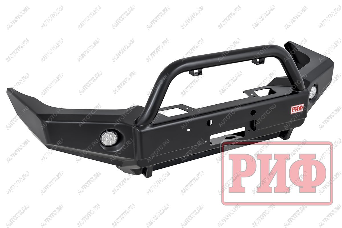 69 259 р. Бампер РИФ силовой передний Toyota Land Cruiser Prado 120 c доп. фарами, центральной дугой, защитой бачка омывателя  rif120-10170  с доставкой в г. Пермь