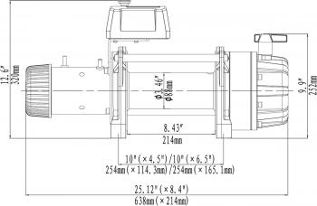 149 709 р. Лебёдка автомобильная электрическая 12V Runva 18000 lbs влагозащищенная, синтетический трос  ewb18000ssr  с доставкой в г. Пермь. Увеличить фотографию 13