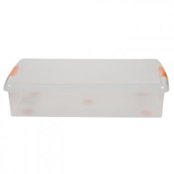 1 669 р. Короб для хранения IRIS THIN BOX 34л, прозрачный  ug-725  с доставкой в г. Пермь. Увеличить фотографию 5