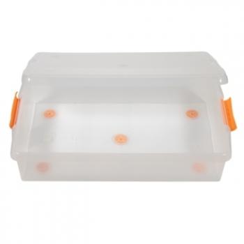 1 669 р. Короб для хранения IRIS THIN BOX 34л, прозрачный  ug-725  с доставкой в г. Пермь. Увеличить фотографию 4