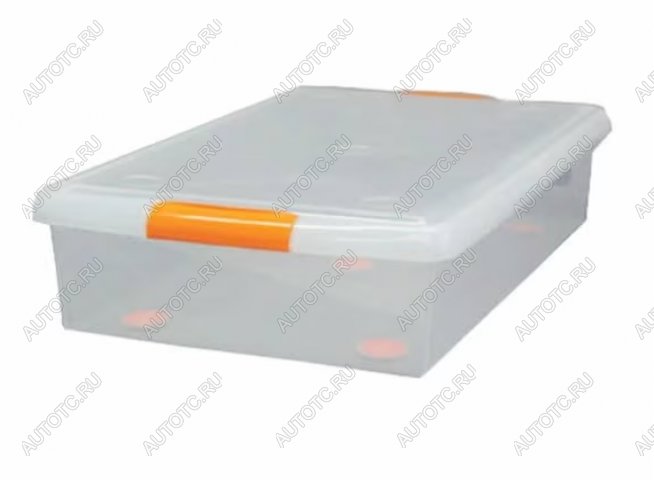 1 669 р. Короб для хранения IRIS THIN BOX 34л, прозрачный  ug-725  с доставкой в г. Пермь