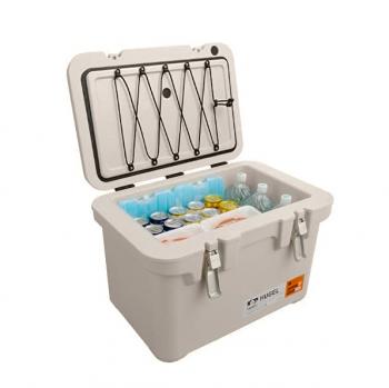20 029 р. Термобокс IRIS HUGEL VACUUM COOLER BOX TC-40 Бежевый, 40 литров (45 часов)  tc-40w  с доставкой в г. Пермь. Увеличить фотографию 6