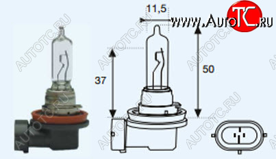 146 р. H9 (12V-65W  PGJ19-5) ЛАМПА УПАКОВКА (1 шт) BLICK BODYPARTS lp0h900-980-o  с доставкой в г. Пермь