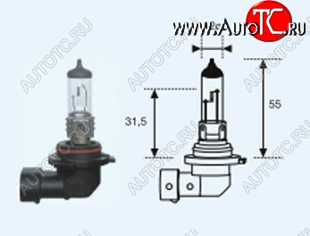 64 р. HB4 (12V-55W  P22D) ЛАМПА УПАКОВКА (1 шт) BLICK BODYPARTS lphb400-981-o  с доставкой в г. Пермь