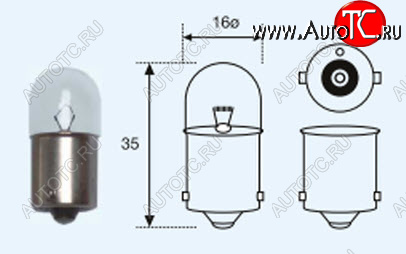 52 р. R10W (T16 24V-10W  BA15s) ЛАМПА УПАКОВКА (10 шт) BLICK BODYPARTS lpr1000-981-t  с доставкой в г. Пермь