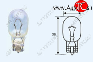 22 р. T15 (T15 12V-16W  W2.1x9.5d) ЛАМПА УПАКОВКА (10 шт) BLICK BODYPARTS lpt1500-980-t  с доставкой в г. Пермь