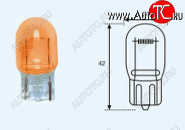 329 р. T20 (T20 12V-21W  W3x16d) ЛАМПА УПАКОВКА (10 шт) BLICK ЖЕЛТ BODYPARTS lpt2000-981y-t  с доставкой в г. Пермь