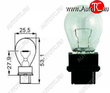 131 р. G25 (G25.5-27W  W2.5x16q) ЛАМПА УПАКОВКА (10 шт) BLICK BODYPARTS lpg2500-980-t  с доставкой в г. Пермь