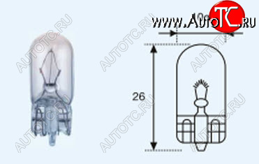 22 р. W3W (T10 24V-3W  W2.1x9.5d) ЛАМПА УПАКОВКА (10 шт) BLICK BODYPARTS lpw3w00-981-t  с доставкой в г. Пермь