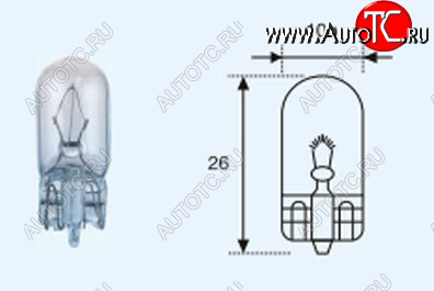 22 р. W5W (T10 24V-5W  W2.1x9.5d) ЛАМПА УПАКОВКА (10 шт) BLICK BODYPARTS lpw5w00-983-t  с доставкой в г. Пермь