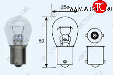 299 р. P21W (S25 12V-21W  BA15s) ЛАМПА УПАКОВКА (10 шт) BLICK BODYPARTS lp21w00-980-t  с доставкой в г. Пермь