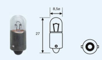 280 р. T4W (12V-4W  BA9s) ЛАМПА УПАКОВКА (10 шт) SELUM BODYPARTS lpt4w00-980-t  с доставкой в г. Пермь. Увеличить фотографию 1