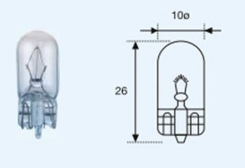 12 р. W5W (T10 12V-5W  W2.1x9.5d) ЛАМПА УПАКОВКА (10 шт) BLICK BODYPARTS lpw5w00-980-t  с доставкой в г. Пермь. Увеличить фотографию 1
