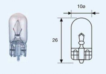 22 р. W3W (T10 12V-3W  W2.1x9.5d) ЛАМПА УПАКОВКА (10 шт) BLICK BODYPARTS lpw3w00-980-t  с доставкой в г. Пермь. Увеличить фотографию 1