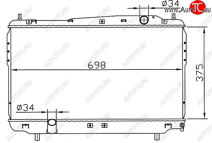 6 699 р. EPICA РАДИАТОР ОХЛАЖДЕН 1.8 2 2.5 MT BODYPARTS cvepi06-911  с доставкой в г. Пермь