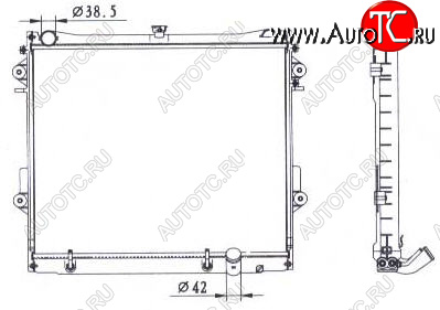 10 949 р. LANDCRUISER РАДИАТОР ОХЛАЖДЕН 4.7 AT BODYPARTS tylan08-910  с доставкой в г. Пермь