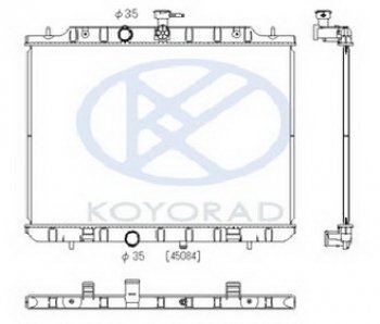 8 499 р. X-TRAIL РАДИАТОР ОХЛАЖДЕН 2 MT (KOYO) KOYORAD nnxtr07-913  с доставкой в г. Пермь. Увеличить фотографию 1