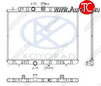 8 499 р. X-TRAIL РАДИАТОР ОХЛАЖДЕН 2 MT (KOYO) KOYORAD nnxtr07-913  с доставкой в г. Пермь