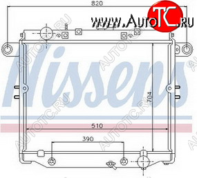 7 849 р. LANDCRUISER (2UZFE (LX470 02-)) РАДИАТОР ОХЛАЖДЕН AT 4.7 BODYPARTS tylan98-910  с доставкой в г. Пермь