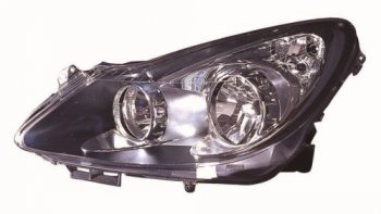 Левая фара (под корректор) DEPO Opel Corsa  D (2006-2010)   дорестайлинг, хэтчбэк 5 дв., дорестайлинг, хэтчбэк 3 дв.