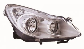 Правая фара (под корректор) DEPO Opel Corsa  D (2006-2010)   дорестайлинг, хэтчбэк 5 дв., дорестайлинг, хэтчбэк 3 дв.