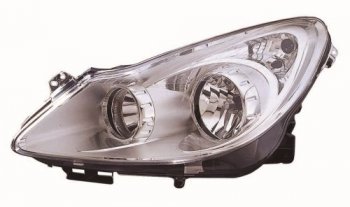 Левая фара (под корректор) DEPO Opel Corsa  D (2006-2010)   дорестайлинг, хэтчбэк 5 дв., дорестайлинг, хэтчбэк 3 дв.