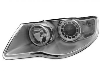 Левая фара (c электрокорректором) DEPO Volkswagen Touareg  GP (2006-2010) рестайлинг