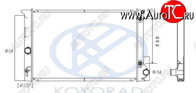 6 299 р. COROLLA {AURIS 06-} РАДИАТОР ОХЛАЖДЕН AT (бензин) (KOYO) KOYORAD tycrl06-912  с доставкой в г. Пермь