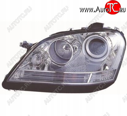 13 749 р. Левая фара (c электрокорректором) DEPO  Mercedes-Benz ML class  W164 (2005-2008) дорестайлинг (линзован)  с доставкой в г. Пермь