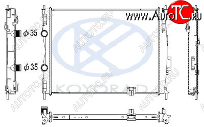 4 799 р. QASHQAI РАДИАТОР ОХЛАЖДЕН 2 MT , вариатор (CVT) BODYPARTS nnqas07-913  с доставкой в г. Пермь