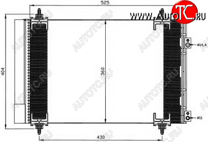 5 199 р. 307 (308 07-CT C4 04-) КОНДЕНСАТОР КОНДИЦ (см.каталог) BODYPARTS pg30700-931  с доставкой в г. Пермь