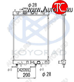 5 699 р. CUBE РАДИАТОР ОХЛАЖДЕН AT KOYORAD nncub98-910  с доставкой в г. Пермь