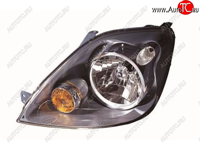 8 249 р. Левая фара (c электрокорректором) DEPO  Ford Fiesta  5 (2005-2008) хэтчбэк 5 дв. рестайлинг  с доставкой в г. Пермь