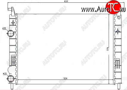 3 199 р. ALBEA (PALIO 98-) РАДИАТОР ОХЛАЖДЕН BODYPARTS ftalb05-910  с доставкой в г. Пермь