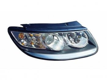 Левая фара (корректор) DEPO Hyundai Santa Fe  CM (2006-2009) дорестайлинг