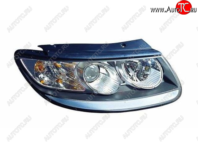 12 749 р. Левая фара (корректор) DEPO  Hyundai Santa Fe  CM (2006-2009) дорестайлинг  с доставкой в г. Пермь