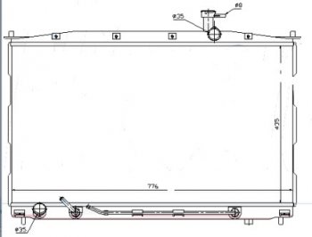SANTA FE РАДИАТОР ОХЛАЖДЕН (бензин) (см.каталог) BODYPARTS hnsfe06-911