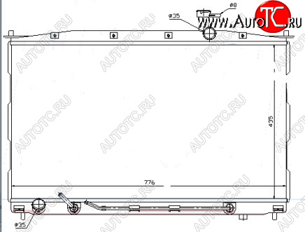 8 599 р. SANTA FE РАДИАТОР ОХЛАЖДЕН (бензин) (см.каталог) BODYPARTS hnsfe06-911  с доставкой в г. Пермь