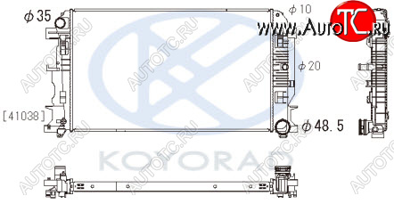 11 349 р. SPRINTER {CRAFTER 06-} РАДИАТОР ОХЛАЖДЕН (см.каталог) MT (KOYO) KOYORAD mdspr06-913  с доставкой в г. Пермь