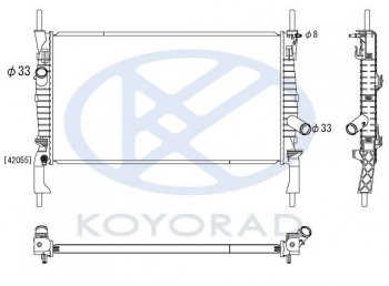 6 799 р. TRANSIT РАДИАТОР ОХЛАЖДЕН (KOYO) БЕЗ КОНДИЦ (см.каталог) KOYORAD fdtrt06-911  с доставкой в г. Пермь. Увеличить фотографию 1