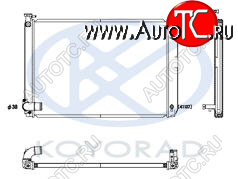 14 899 р. RX300 {HIGHLANDER 05-} РАДИАТОР ОХЛАЖДЕН ГИБРИД AT 3.3 (KOYO) KOYORAD lxrx303-911  с доставкой в г. Пермь