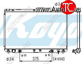 5 449 р. CAMRY {LX ES300} РАДИАТОР ОХЛАЖДЕН ЛЕВ НИЖН ВЫХОД БЕЗ ГОРЛОВИН AT 3 (KOYO) KOYORAD tycam93-915-l  с доставкой в г. Пермь