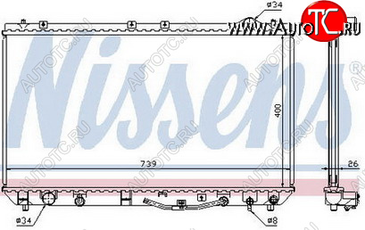 4 599 р. CAMRY (ES 300 97-) РАДИАТОР ОХЛАЖДЕН AT 3 BODYPARTS tycam97-916  с доставкой в г. Пермь