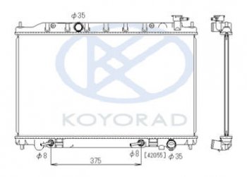 14 249 р. TEANA РАДИАТОР ОХЛАЖДЕН 2.3 , 3.5 AT (KOYO) KOYORAD nnten04-910  с доставкой в г. Пермь. Увеличить фотографию 1