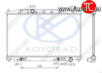 14 249 р. TEANA РАДИАТОР ОХЛАЖДЕН 2.3 , 3.5 AT (KOYO) KOYORAD nnten04-910  с доставкой в г. Пермь