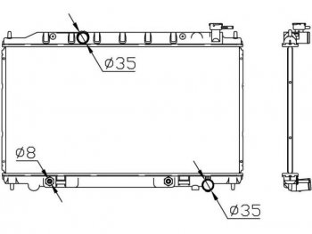 8 999 р. TEANA РАДИАТОР ОХЛАЖДЕН 2.3 , 3.5 AT BODYPARTS nnten04-911  с доставкой в г. Пермь. Увеличить фотографию 1