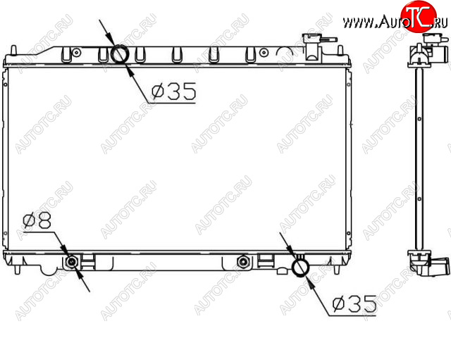 8 999 р. TEANA РАДИАТОР ОХЛАЖДЕН 2.3 , 3.5 AT BODYPARTS nnten04-911  с доставкой в г. Пермь