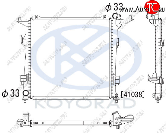 4 899 р. CEED РАДИАТОР ОХЛАЖДЕН 2 (дизель) (KOYO) KOYORAD kacee07-911  с доставкой в г. Пермь
