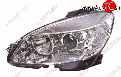 15 299 р. Левая фара (c электрокорректором) DEPO Mercedes-Benz C-Class W204 дорестайлинг седан (2007-2011)  с доставкой в г. Пермь