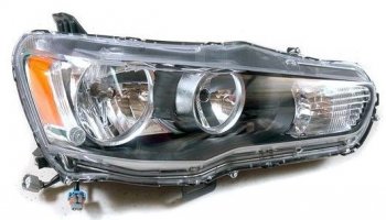 Правая фара (под корректор) DEPO Mitsubishi Lancer  10 CY (2007-2010) седан дорестайлинг
